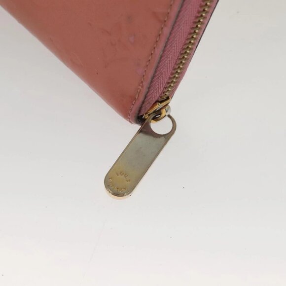 LOUIS VUITTON Vernis Zippy Wallet Long Wallet Poppy Petal M61562 LV Auth am8739 - Picture 7 of 15